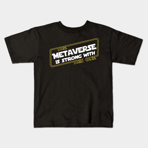 Strong Space Metaverse Kids T-Shirt by Milasneeze